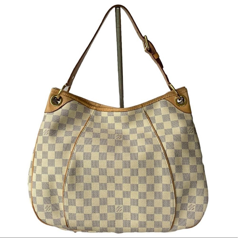Louis Vuitton Galliera PM Monogram Canvas Handbag Shoulder Bag Damier Azur - Picture 4 of 15